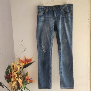 KUT from the Kloth Blue Denim EUC Straight Leg Size 8 Jeans